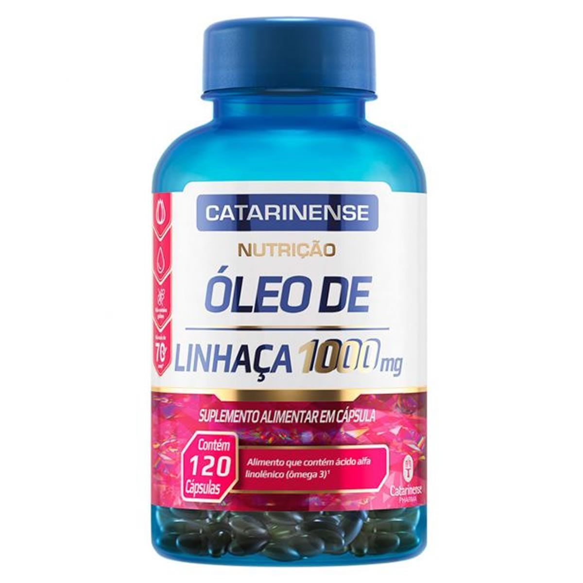 �leo de Linha�a - 120 C�psulas - Catarinense Nutri��o