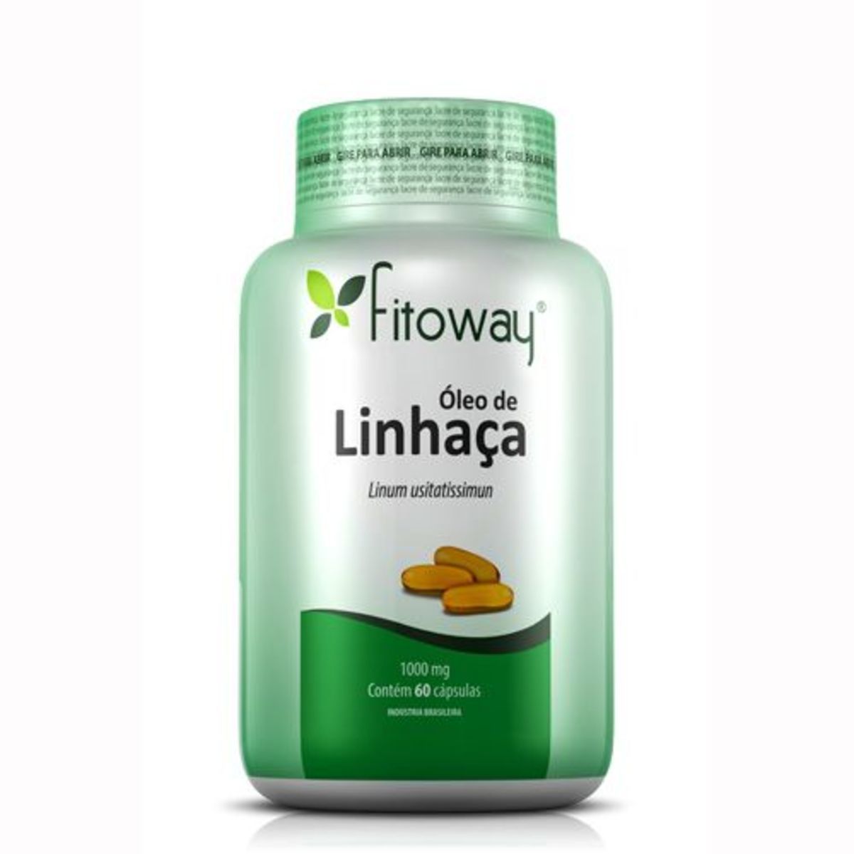 Oleo de Linha�a - 60 C�psulas - Fitoway*** Data Venc. 30/7/23