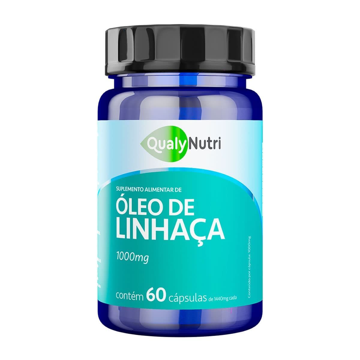 �leo de Linha�a - 60 C�psulas - QualyNutri*** Data Venc. 02/12/2023