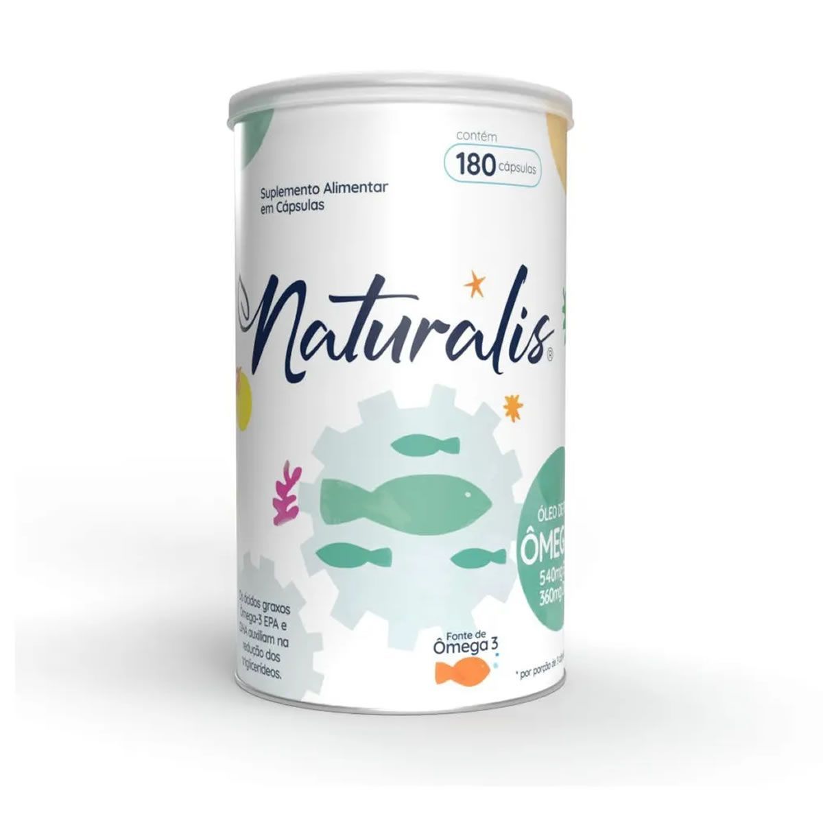 �leo de Peixe �mega 3 - 180 C�psulas - Naturalis