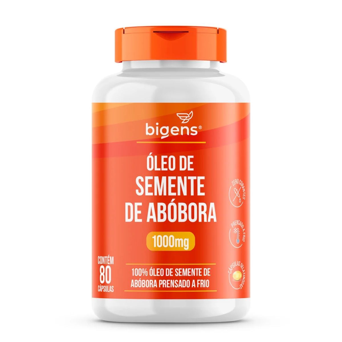 �leo de Semente de Ab�bora - 80 C�psulas - Bigens