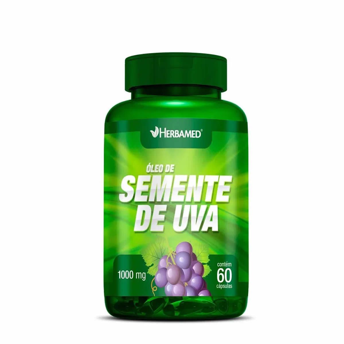 �leo de Semente de Uva 1000mg - 60 C�psulas - Herbamed