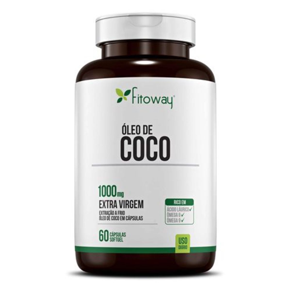 �leo do Coco - 60 C�psulas - Linha Farma -  Fitoway