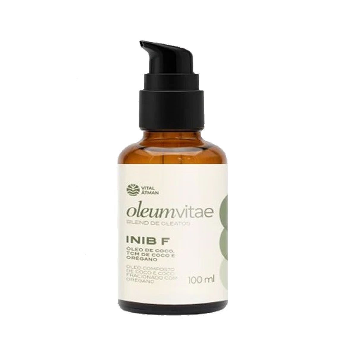 OleumVitae Inib F - 100ml �leo de Coco com Or�gano - Vital Atman