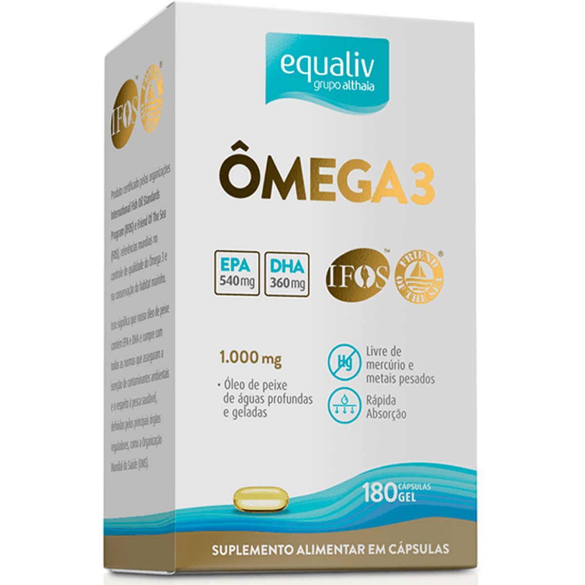 �mega 3 - 180 C�psulas - Equaliv