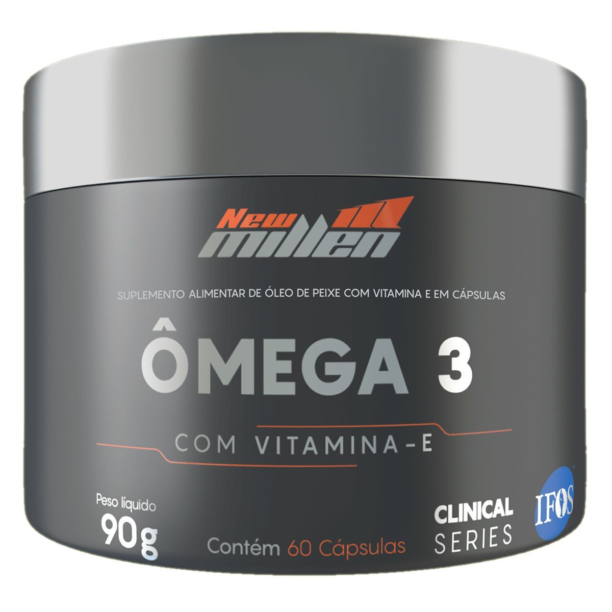 �mega 3 - Com Vitamina E - 60 C�psulas  - New Millen