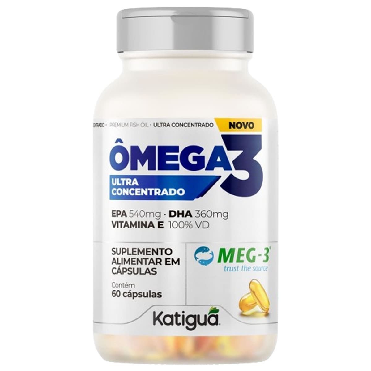 �mega 3 Concentrado - 60 C�psulas - Katigu�