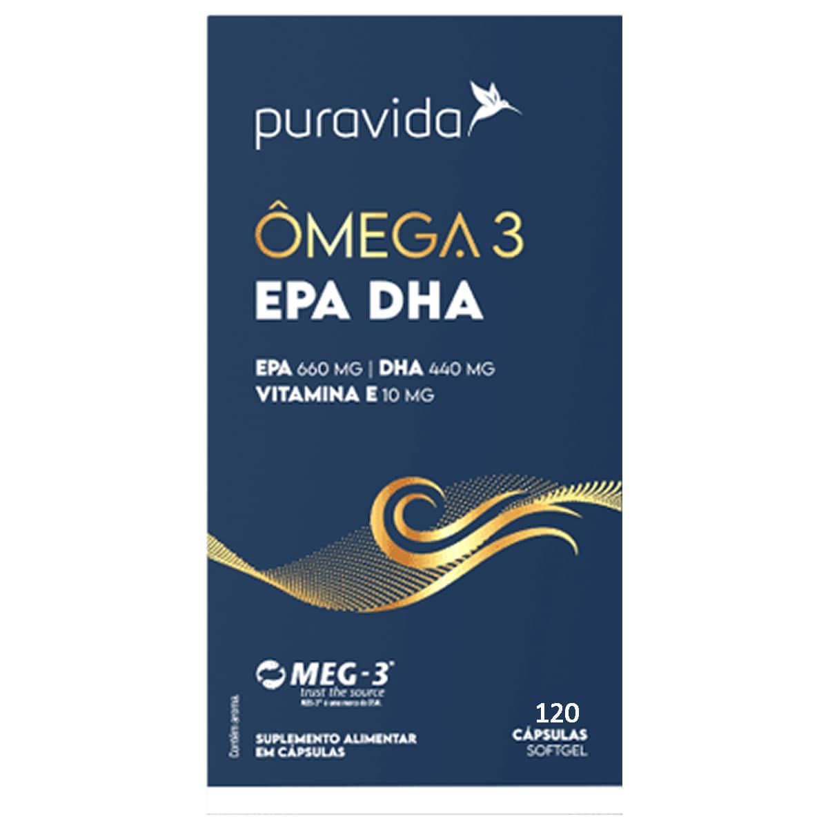 �mega 3 Epa Dha - 120 C�psulas - Puravida