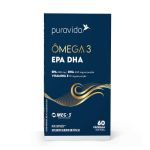 �mega 3 EPA DHA Nova Composi��o - 60 C�psulas Softgel - Puravida