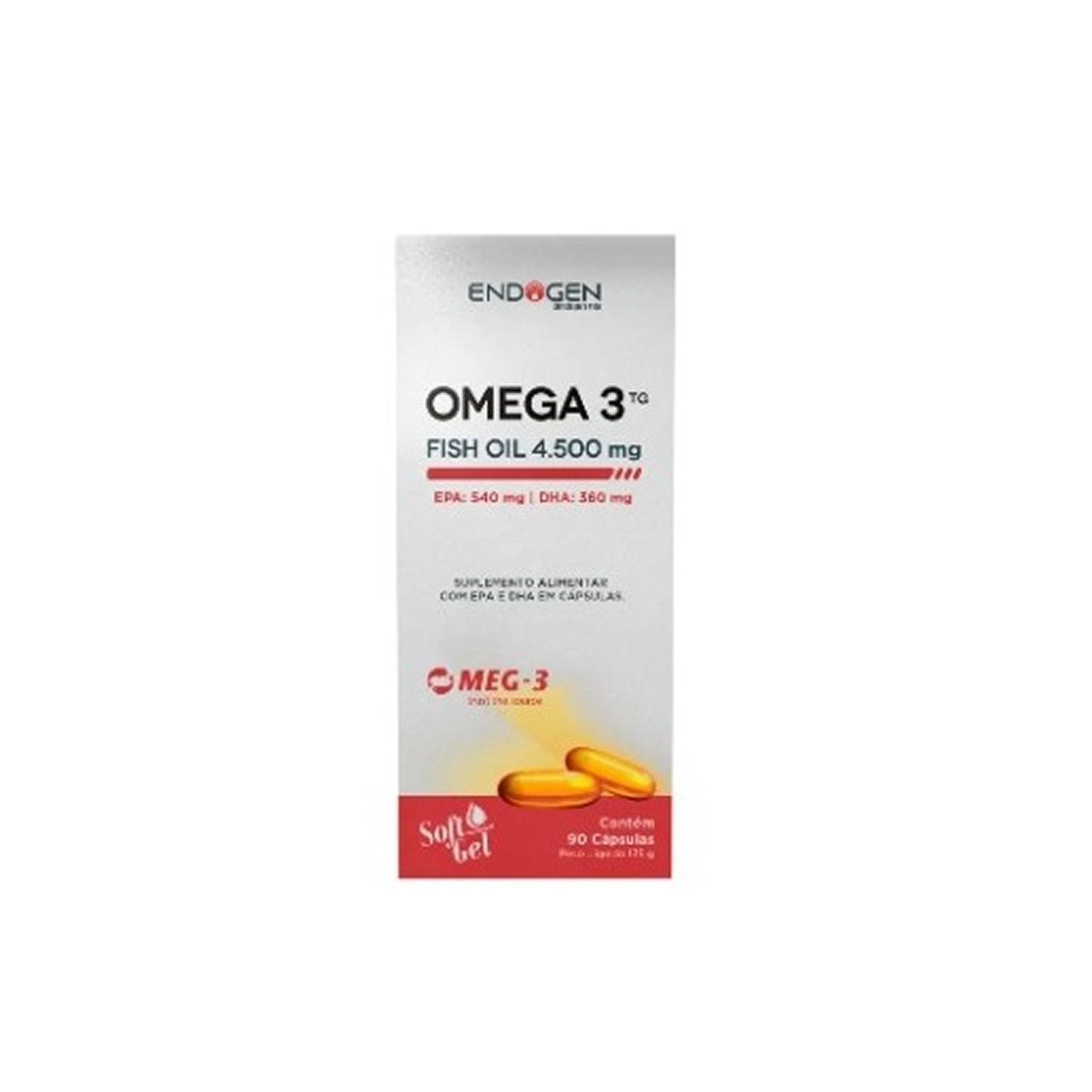 �mega 3 Fish Oil 4500 - 90 C�psulas - Endogen