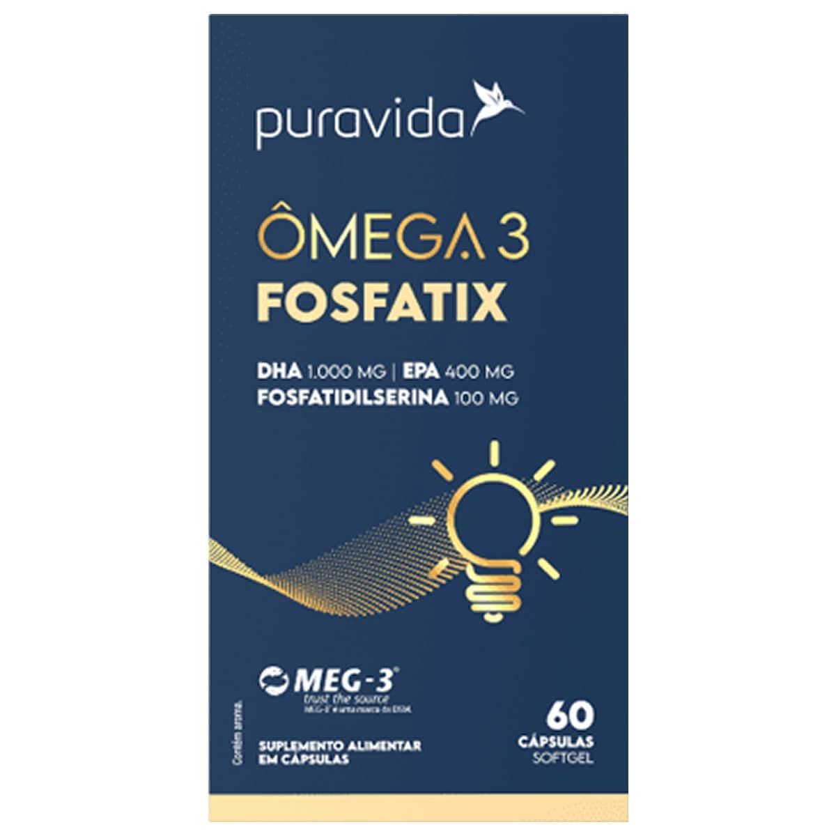 �mega 3 Fosfatix - 60 C�psulas - Puravida*** Data Venc. 30/08/2025
