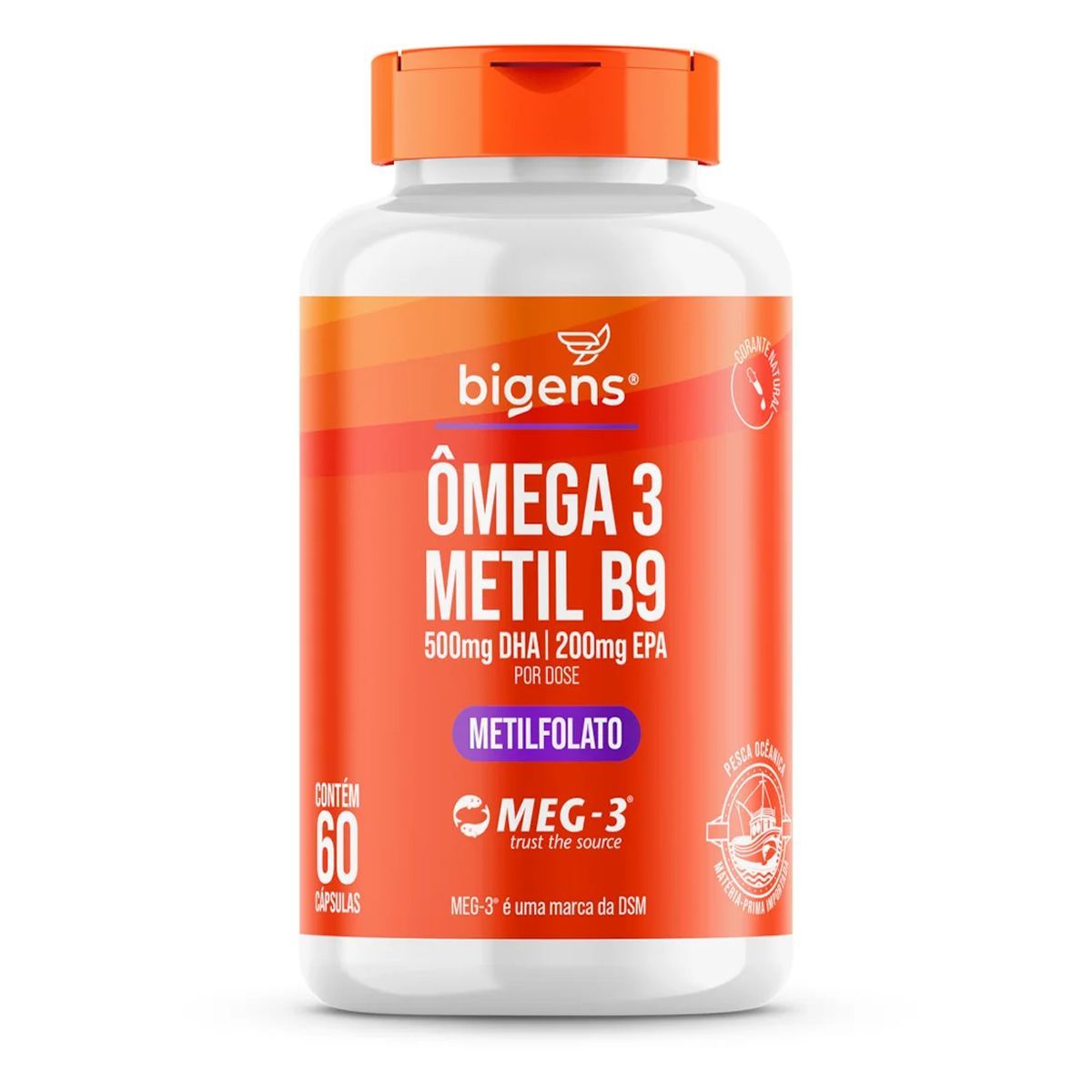 �mega 3 Metil B9 - 60 C�psulas - Bigens