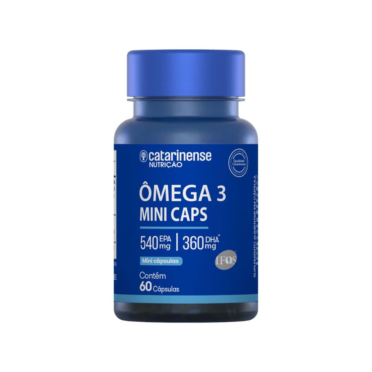 Omega 3 Mini Caps - 60 C�psulas - Catarinense Nutri��o