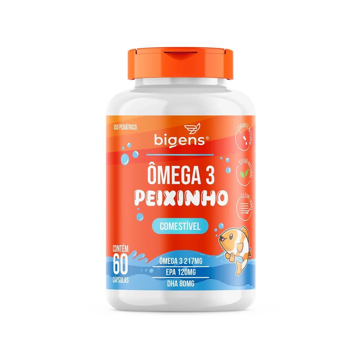 �mega 3 Peixinho - 60 C�psulas Comest�veis - Bigens