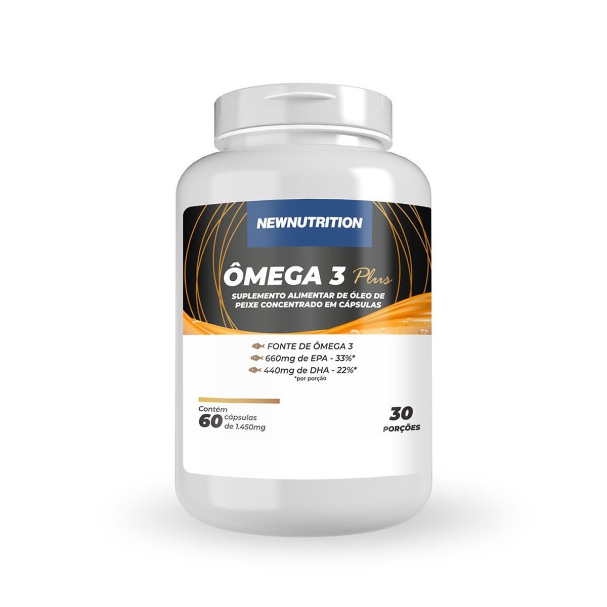 Omega 3 Plus  - 60 C�psulas - NewNutrition