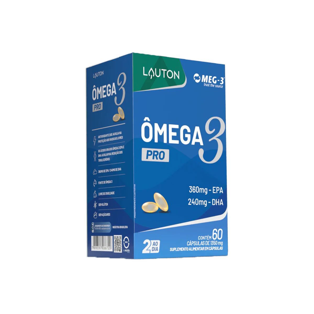 �mega 3 Pro - 60 C�psulas - Lauton Nutrition