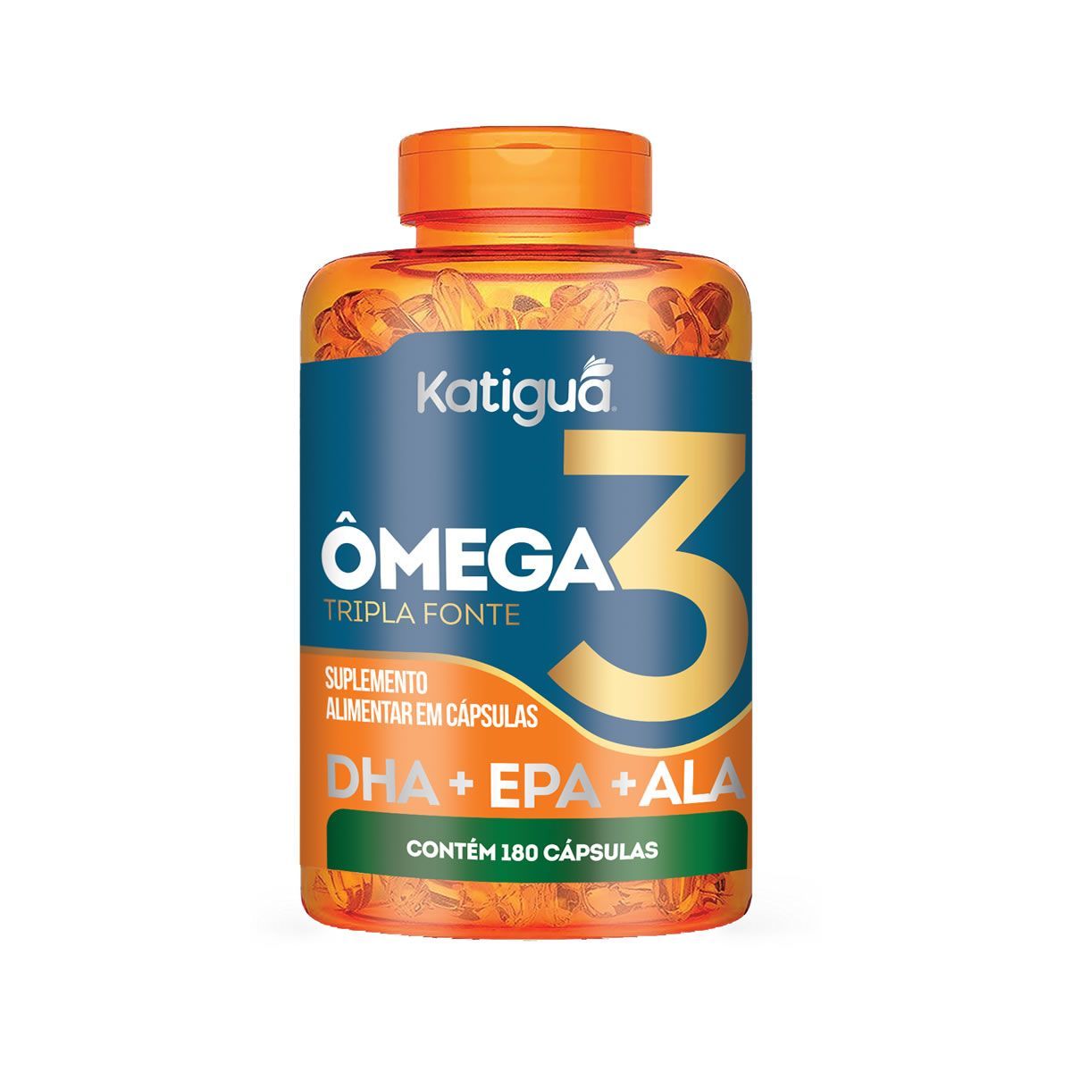 �mega 3 Tripla Fonte - 180 C�psulas - Katigu�
