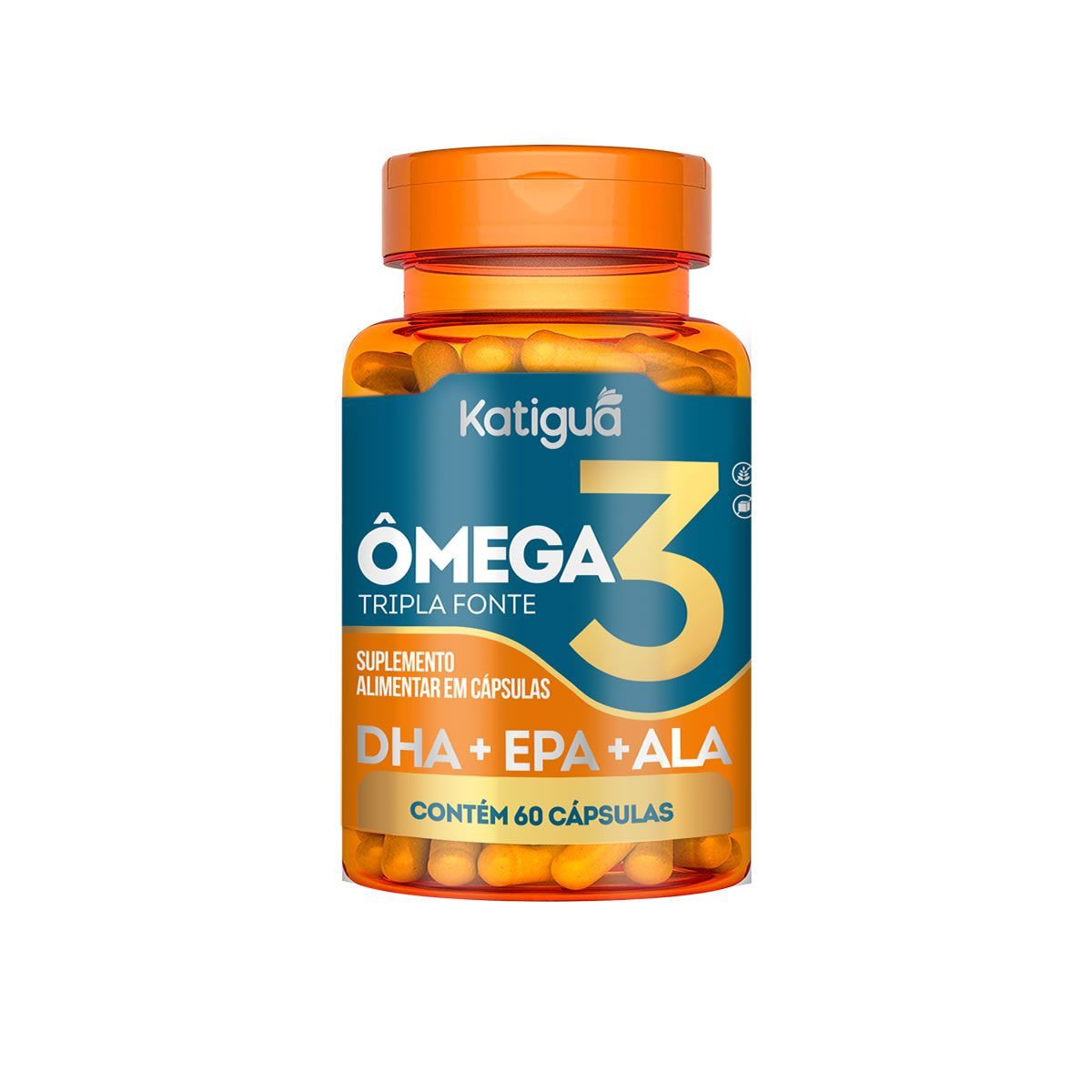 �mega 3 Tripla Fonte - 60 C�psulas - Katigu�