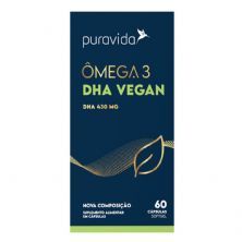 Omega 3 Vegan Dha - 60 C�psulas Softgel - Puravida
