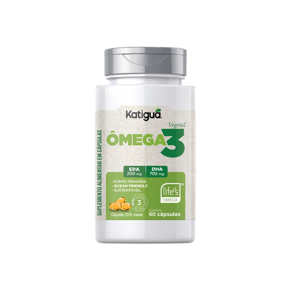 �mega 3 Vegetal - 60 C�psulas - Katigu�