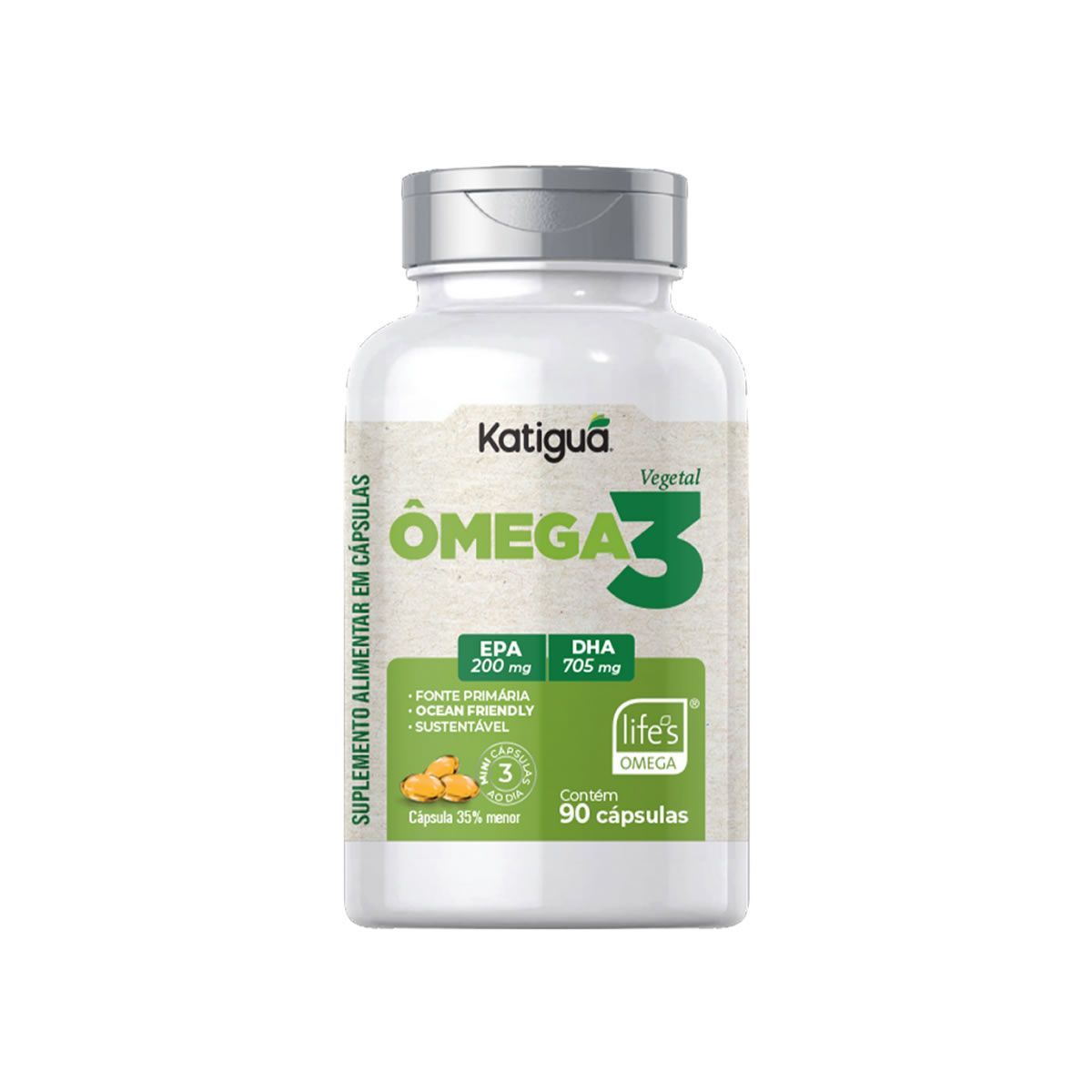 �mega 3 Vegetal - 90 C�psulas - Katigu�