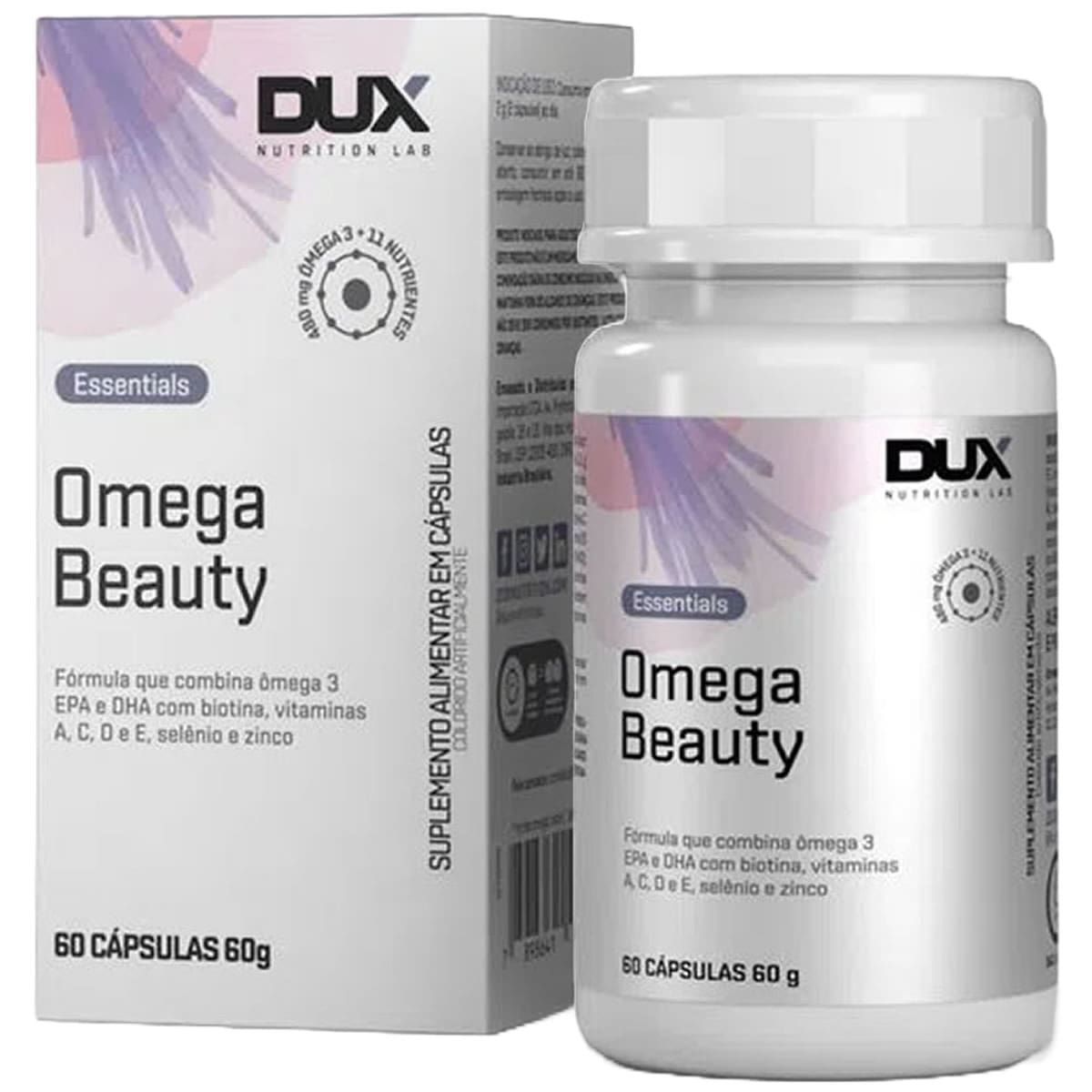 Omega Beauty - 60 C�psulas - Dux Nutrition
