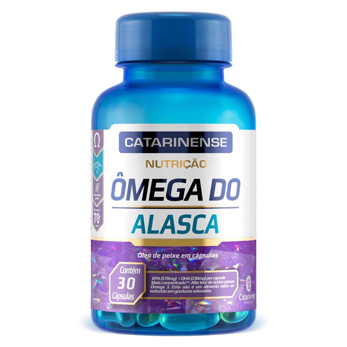 �mega do Alasca - 30 C�psulas - Catarinense Nutri��o