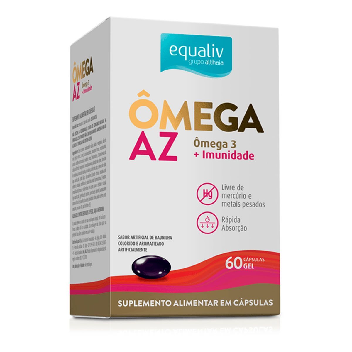 �mega Imunidade AZ - 60 C�psulas Gel - Equaliv