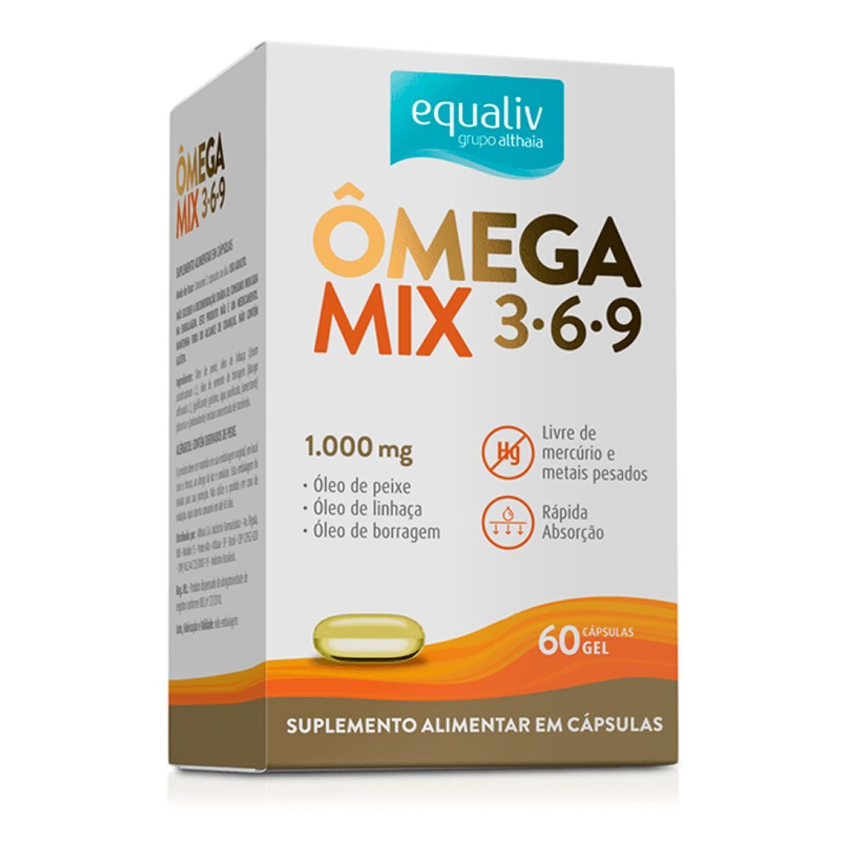 �mega Mix - 60 C�psulas Gel - Equaliv