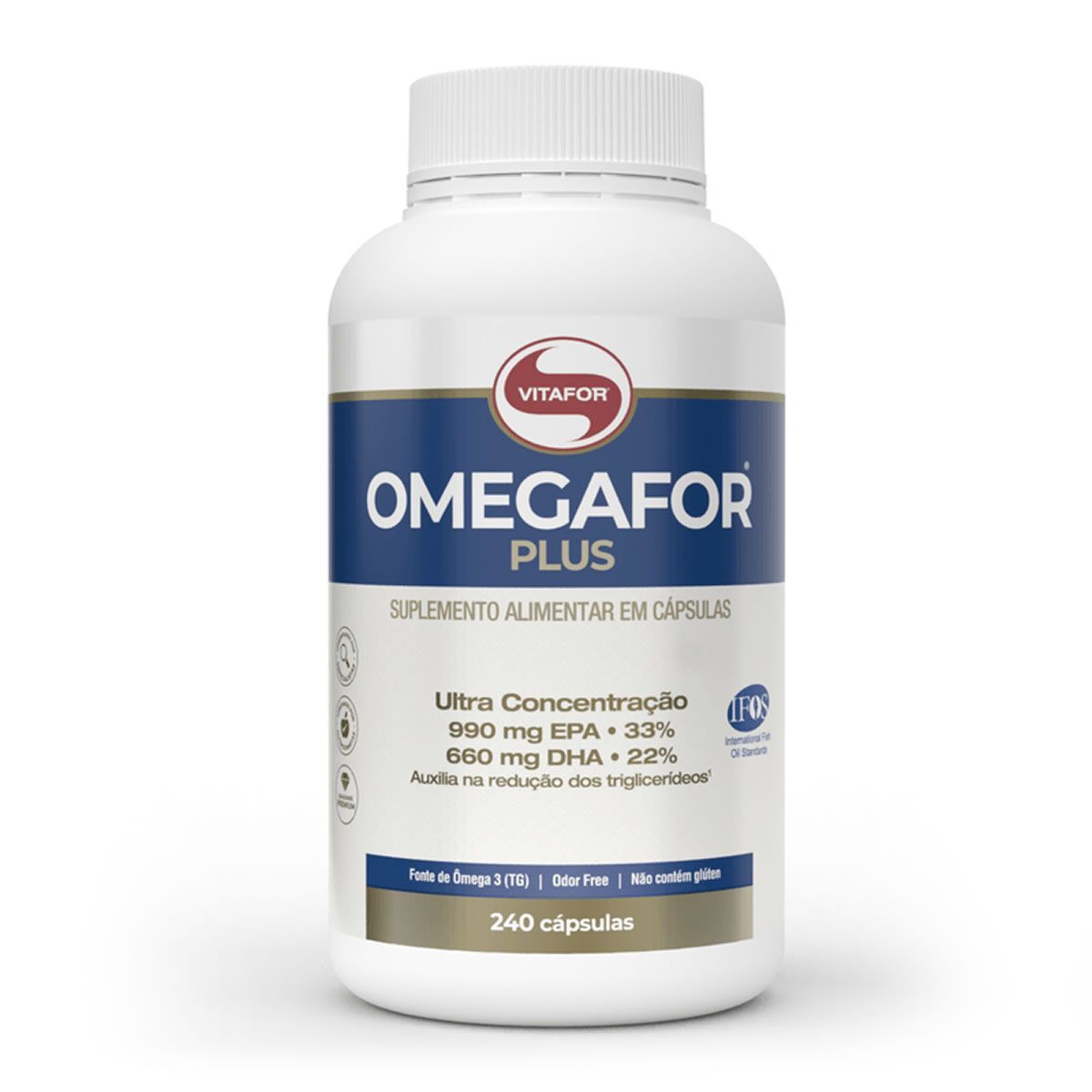 Omegafor Plus - 240 C�psulas - Vitafor