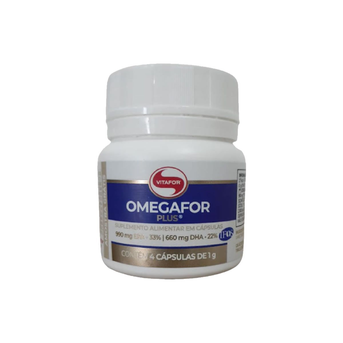 Omegafor Plus - Amostra 4 C�psulas - Vitafor