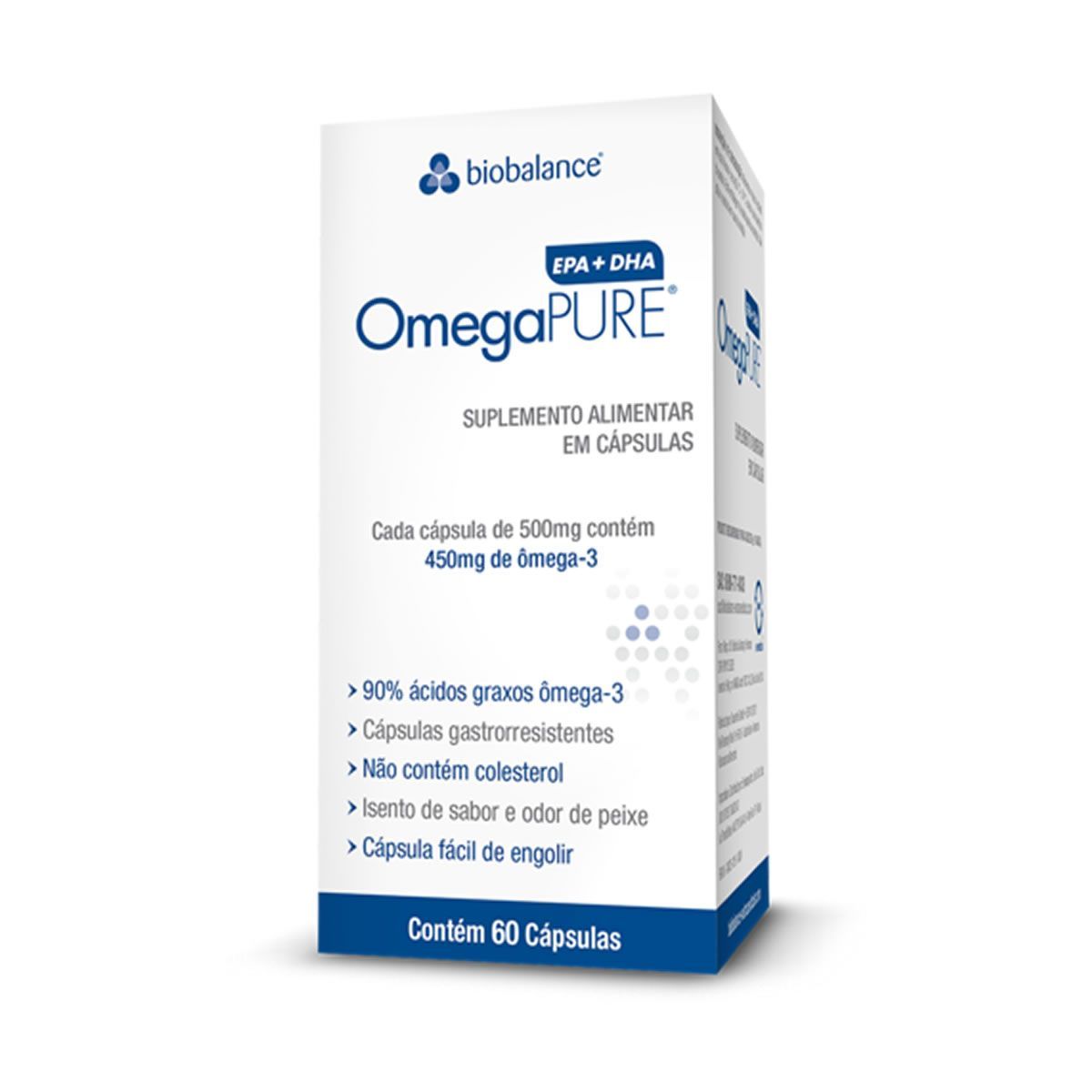 Omegapure �mega-3 EPA/DHA - 60 C�psulas 500mg - Biobalance