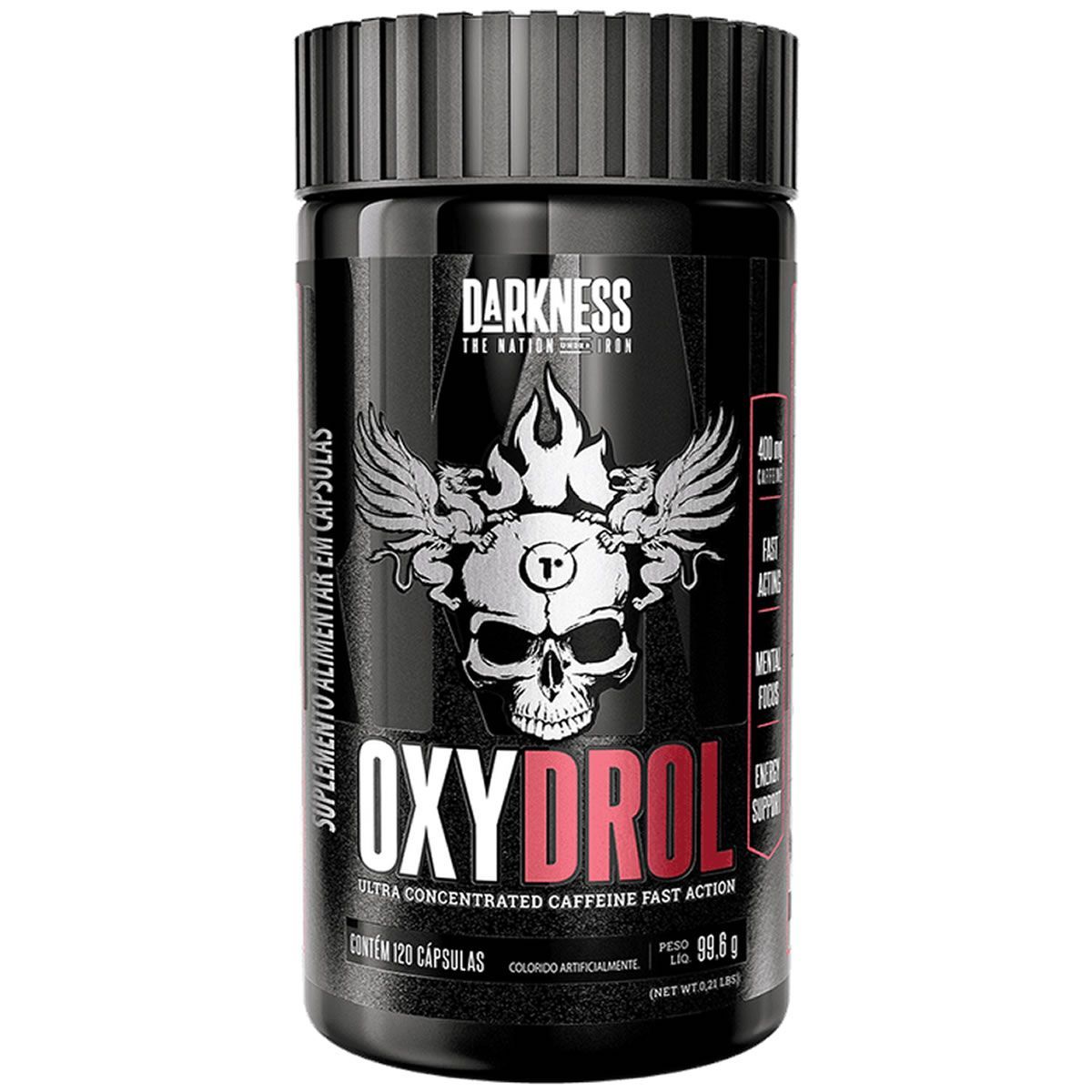 Oxydrol Darkness - 120 Capsulas - Integral M�dica