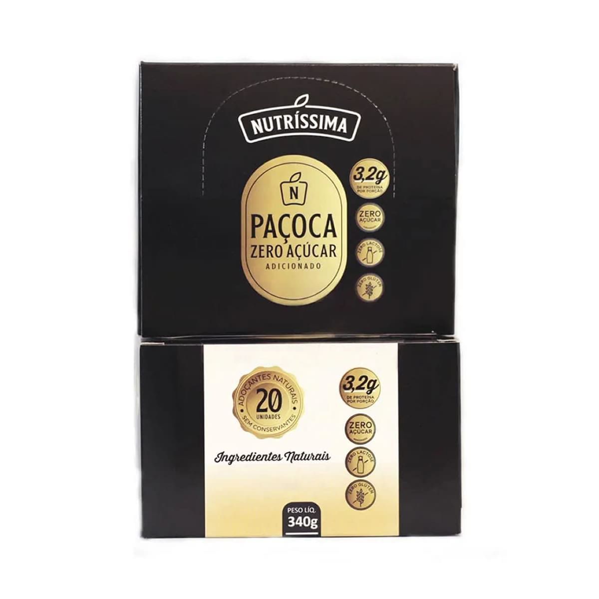 Pa�oca Zero A��car - 20 Unidades 17g - Nutr�ssima