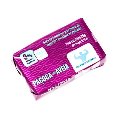 Pa�oca Zero A��car c/ Aveia - 1 Unidade - Natura Peanut