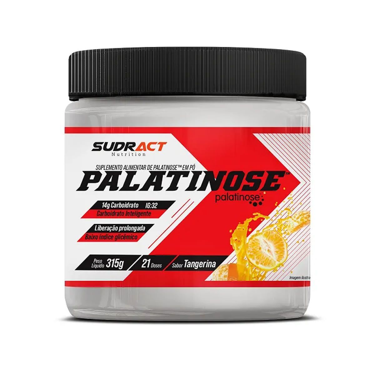 Palatinose - 315g Tangerina - Sudract Nutrition*** Data Venc. 29/04/2023