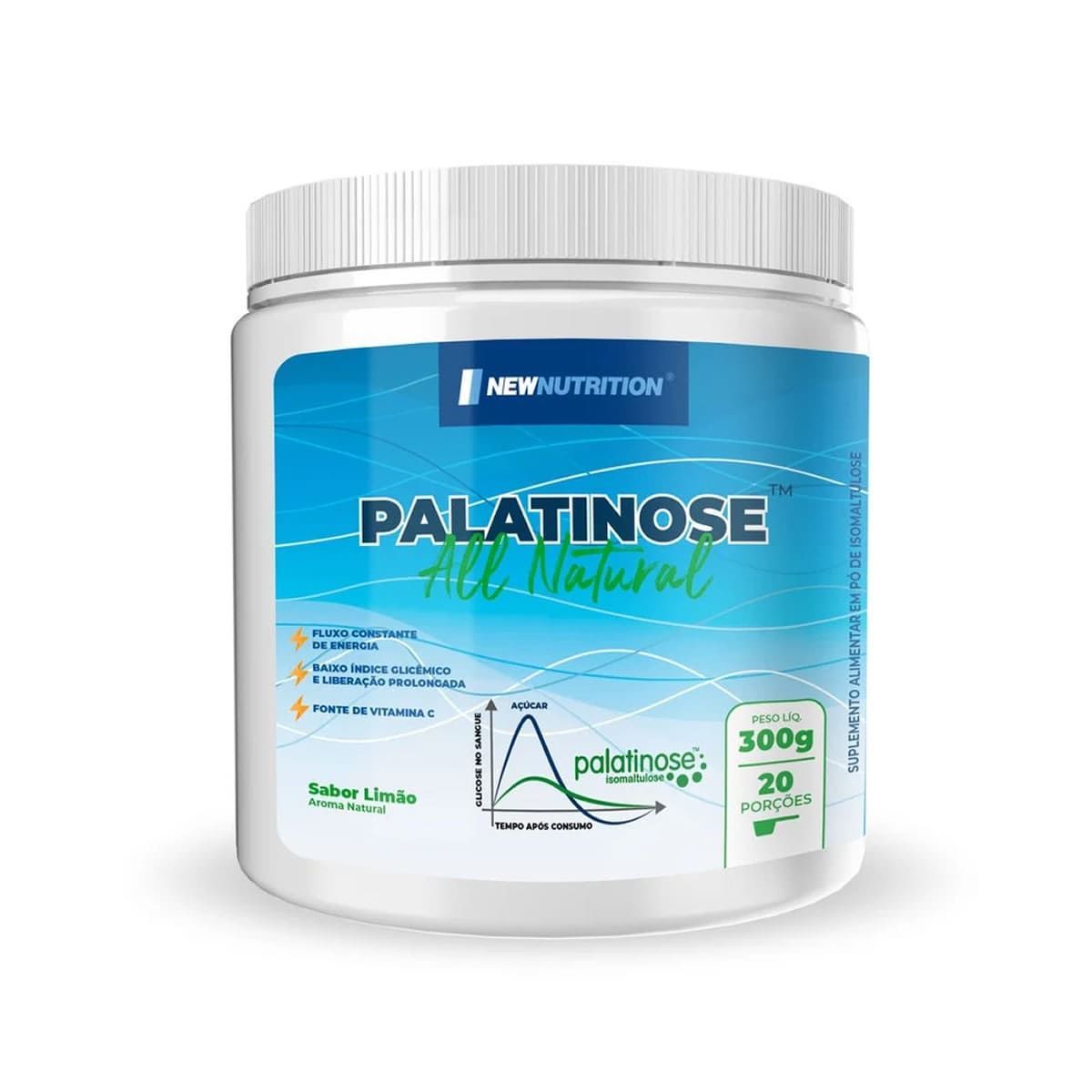 Palatinose All Natural - 300g Lim�o - NewNutrition