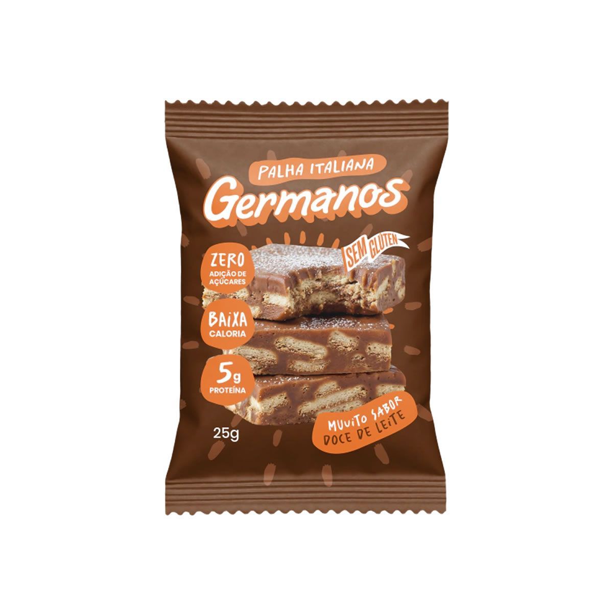 Palha Italiana Zero - 1 Unidade 25g Doce de Leite - Germanos Palhas