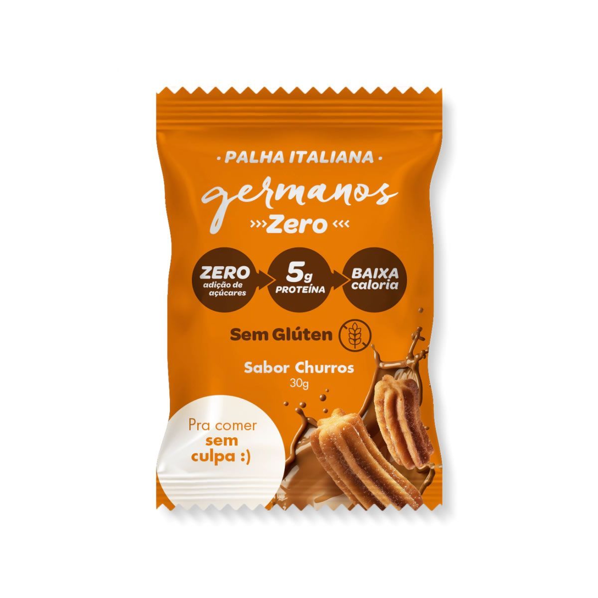 Palha Italiana Zero - 1 Unidade 30g Churros - Germanos Palhas