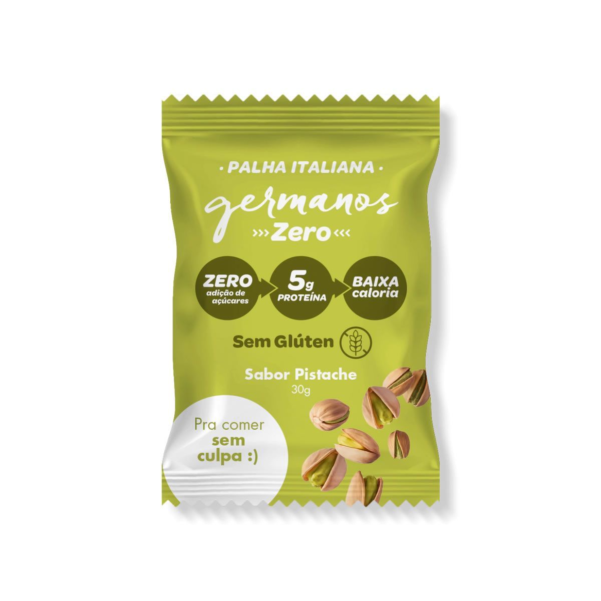Palha Italiana Zero - 1 Unidade 30g Pistache - Germanos Palhas