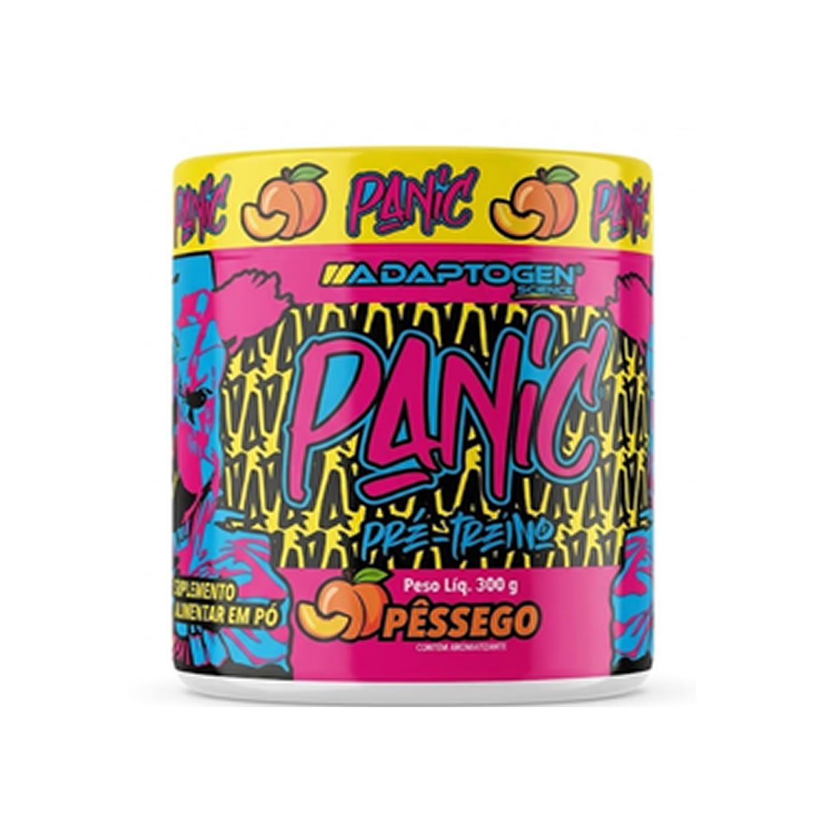 Panic Pr�-Treino - 300g P�ssego - Adaptogen