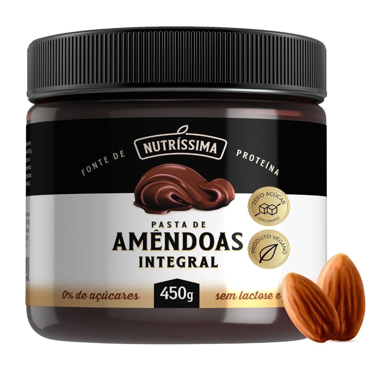 Pasta Am�ndoas Integral - 450g - Nutrissima*** Data Venc. 16/07/2025