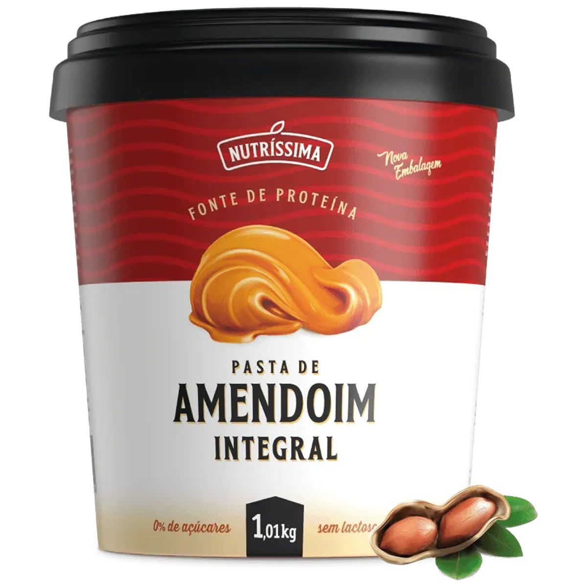 Pasta Amendoim Integral - 1010g Lisa -  Nutr�ssima*** Data Venc. 20/02/23