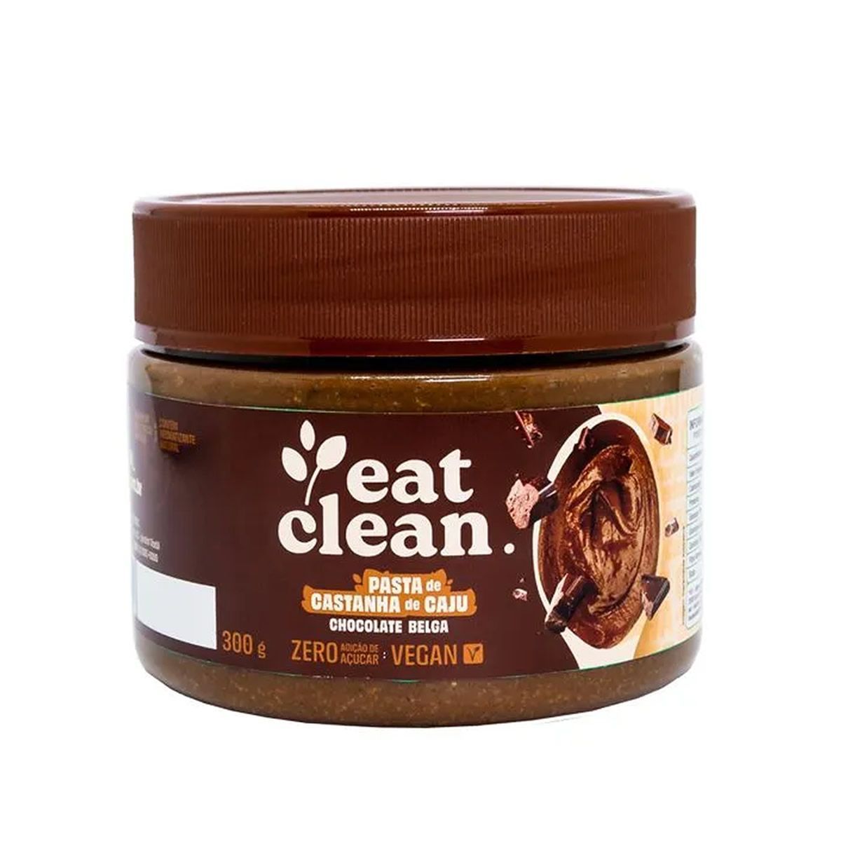 Pasta Castanha de Caju - 300g Chocolate Belga - Eat Clean*** Data Venc. 15/02/2025
