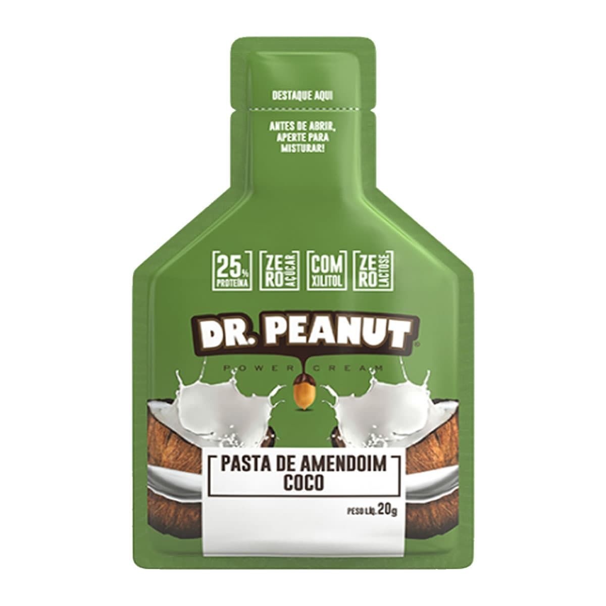 Pasta de Amendoim - 1 Sach� 20g Coco - Dr. Peanut