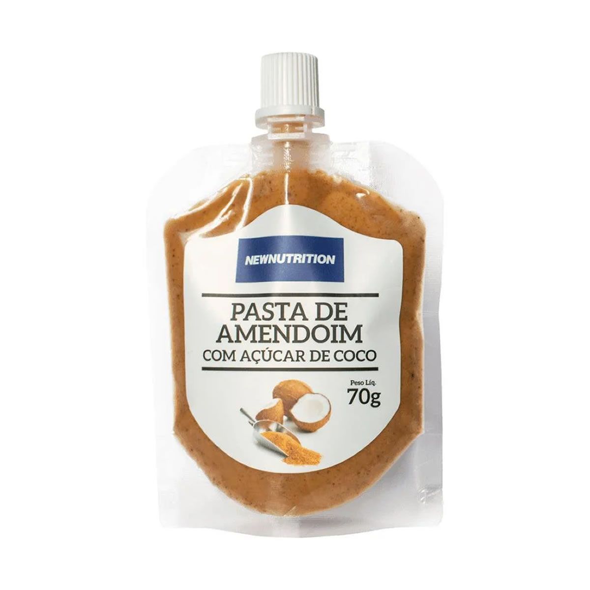 Pasta de Amendoim - 1 Sach� 70g A��car de Coco - NewNutrition