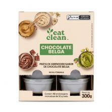 Pasta de Amendoim - 10 unidades de 30g  Chocolate Belga - Eat Clean