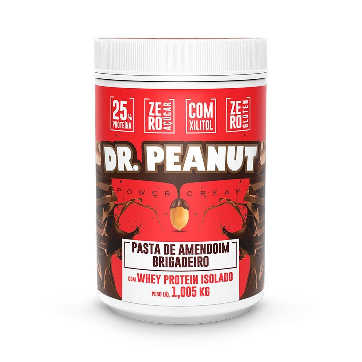 Pasta de Amendoim - 1005g Brigadeiro com Whey Isolado  - Dr. Peanut