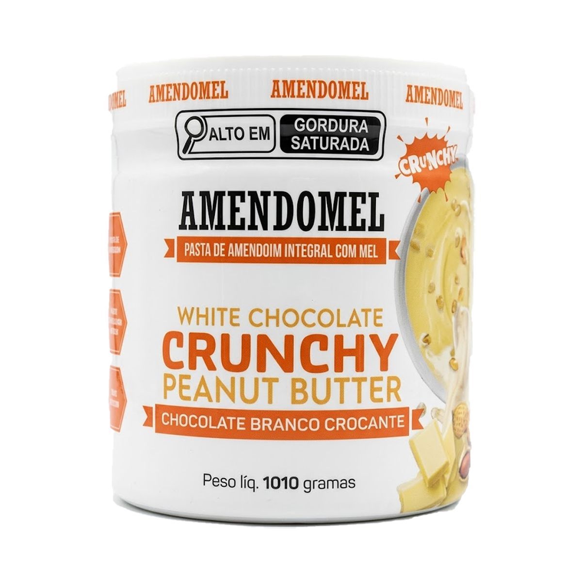 Pasta de amendoim - 1010g Chocolate Branco Crocante -  AmendoMel