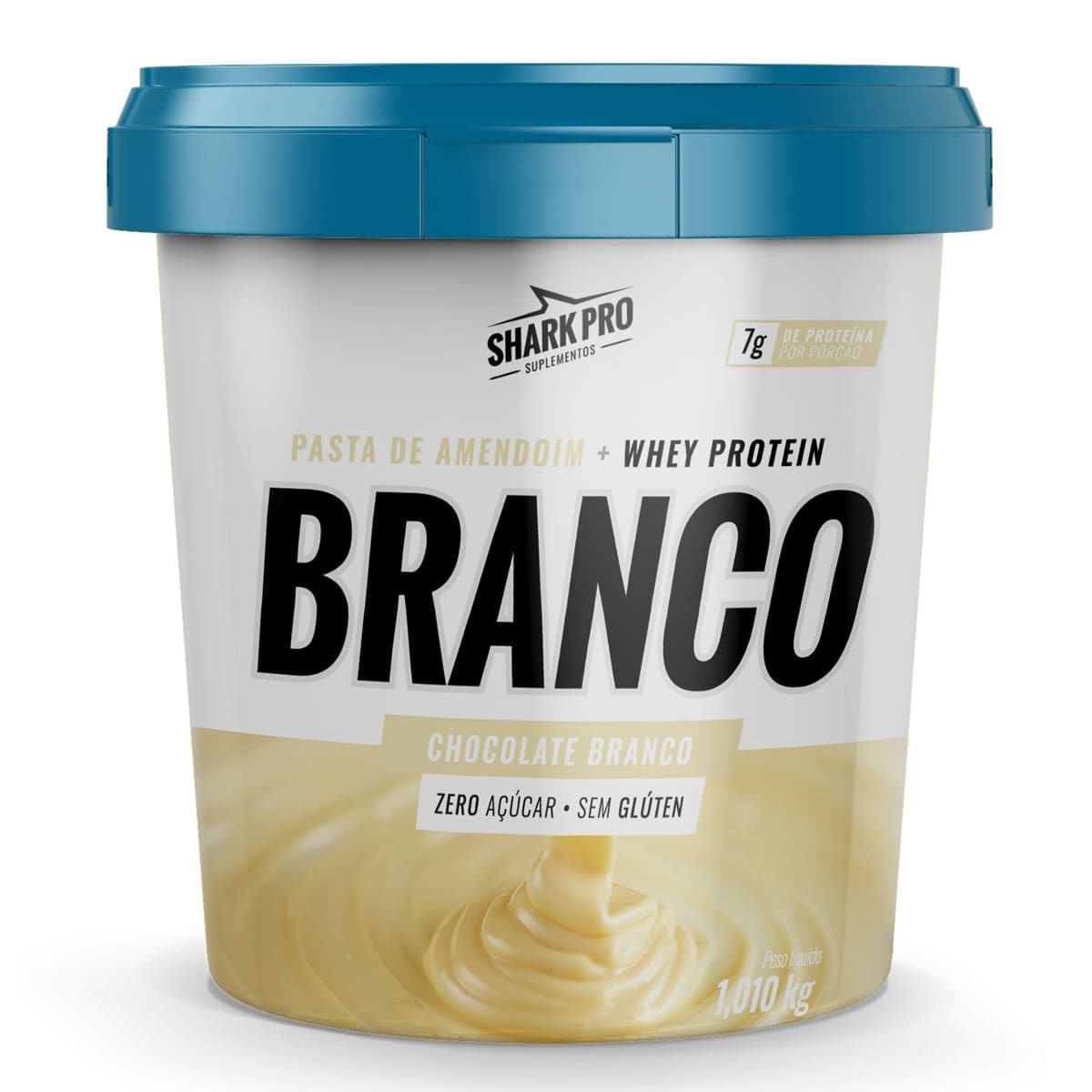 Pasta de Amendoim - 1010g Chocolate Branco - Shark Pro